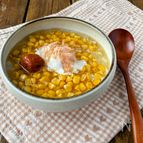 【レトルトで！夏のご自愛レシピ】お粥のもろこし餡かけ