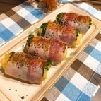 おもてなしにもおすすめ【チーズマッシュのベーコン巻き】
