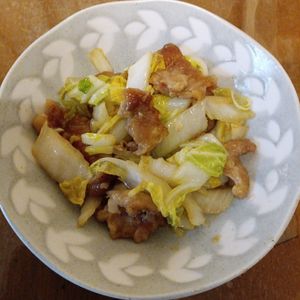 907307の作ってみた!投稿(行列の定食屋さんの🍚豚バラ白菜のポン酢しょうが焼き🤭💕)