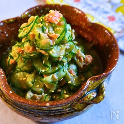 和えるだけ♪きゅうりとツナの中華風さっぱり和え
