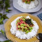 和えるだけで簡単！！！枝豆めんたいのぶっかけごはん