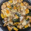 yの作ってみた!投稿(フライパンで熱々を食卓に♪かぼちゃと鶏肉のチーズ照り焼き)