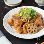 【ご飯がとまらん☆汁なし担々鶏レンコン】