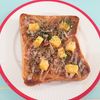 milkの作ってみた!投稿(のせて焼くだけ！ベビーチーズのお好み焼きトースト)