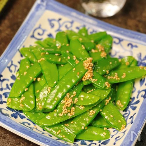 【絹さやのナムル】シャキッと爽やか♪箸が止まらないおいしさ!