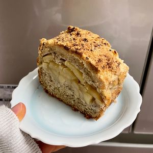 ケの作ってみた!投稿(紅茶とりんごのクランブルケーキ（グルテンフリー）)