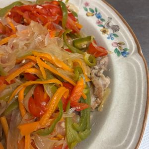 1104391の作ってみた!投稿(野菜たっぷり♩豚肉の南蛮漬け)