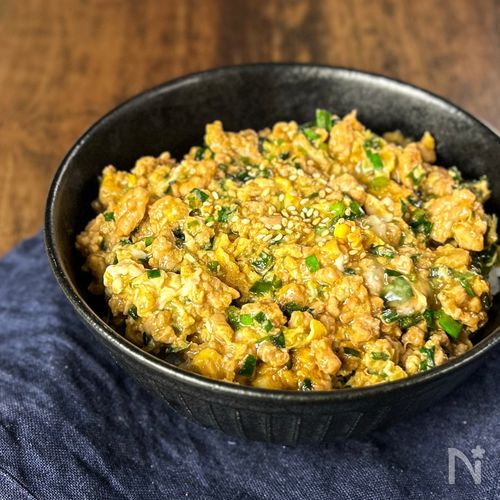 【にらたまそぼろ】ワンパンなご飯泥棒
