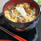 寒い日にあったまる！なめこのかき玉うどん