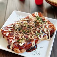 お餅入り♪卵焼き器でたこ焼き♪