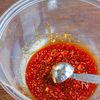 レンジでなすと絹厚揚げのスタミナ中華風甘酢煮の工程1