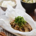 豚肉とたっぷりきのこのしょうが蒸し