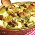 ほうれん草クリーム野菜チキンオーブン焼き
