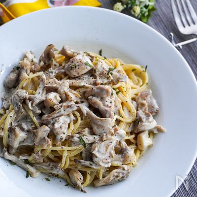 【プロのおうちパスタ】鶏と舞茸のクリームパスタ
