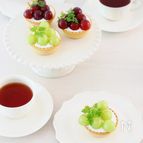 【材料3つ】豆乳ホワイトチョコクリームdeぶどうタルト