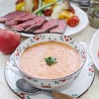 夏野菜を美味しく食べよう♬トマトの冷製スープ★ガスパチョ