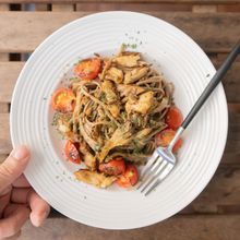 【きのこ焦がして旨味倍増!!】食べすぎ注意絶品和風パスタ