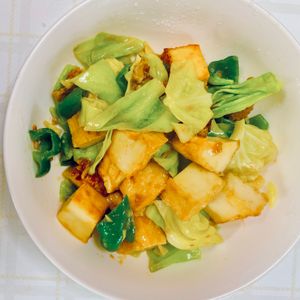1039056の作ってみた!投稿(厚揚げとキャベツの肉味噌炒め)