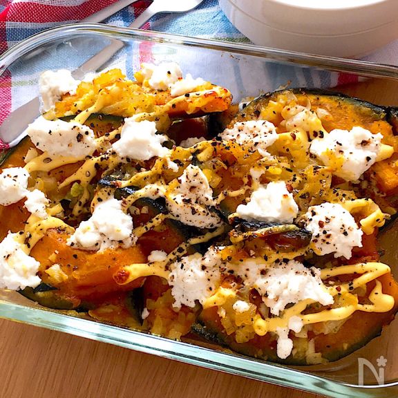 パンプキンマリネからのマヨチーズ焼き♡