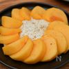 柿の豆腐クリームソース