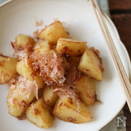 レンジde時短 新じゃがのおかかバター醤油 暮らしニスタ