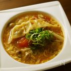 餃子のトマト☆酸辣湯☆サンラータン