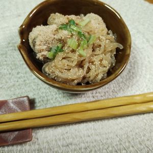 M＊Pの作ってみた!投稿(真鱈の真子としらたきの煮付け)