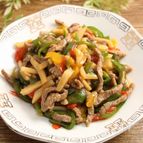 レンジで簡単3分半！青椒肉絲
