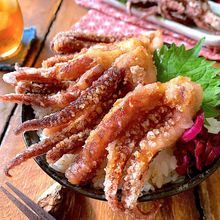 北海道旭川ご当地グルメ‼︎【ゲソ丼】ゲソ天最高です