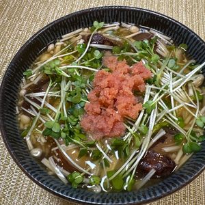 楽ラク手抜キッチン🐶🐾の作ってみた!投稿(ほっこり優しい　明太えのきあんかけうどん)