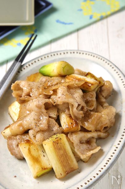 長ねぎがトロッと美味しい♪豚バラねぎ焼き