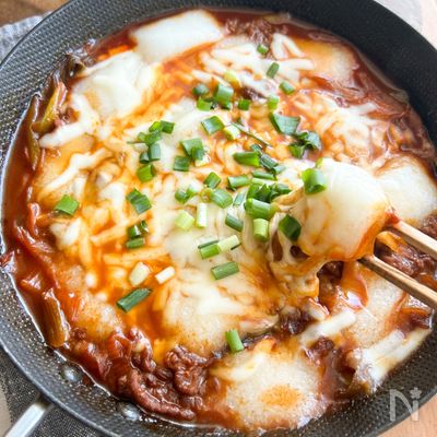 辛党さんへ！韓国風甘辛チーズ餅【餅アレンジ】