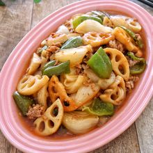 ［新玉と蓮根の甘酢醤油餡］ほぼ放置で完成！ごはん泥棒おかず