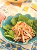 ちくわと新ごぼうのピーナッツマヨサラダ