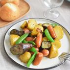 新じゃがとナスとウインナーのぺペロン炒め＊シンプルにうまい！