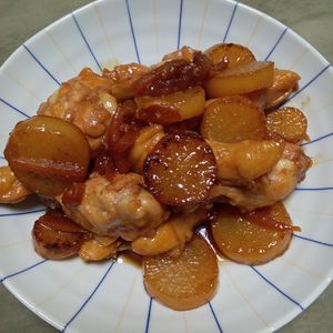 鶏皮坊主の作ってみた!投稿(【手羽元と大根の甘辛煮】ごはんが進む楽ウマおかず♪)