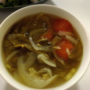 曖昧の作ってみた!投稿(トマトとセロリのスープ【さっぱりスープ】)