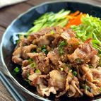 簡単絶品！【豚バラの甘酢胡麻だれ】
