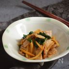 豚バラとタケノコのササッとオイスター炒め