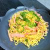 ヴェルの作ってみた!投稿(あっさりウマい!【ベーコンとピーマンの和風焼きそば】)