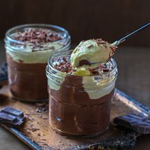 乳製品・砂糖不使用【豆腐チョコムースとピスタチオクリーム】