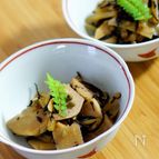 筍とフキとひじきの煮物