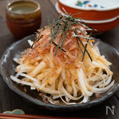 【和風大根サラダ】切り方1つでこんなに山盛り✨