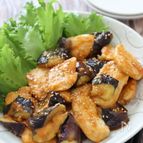 ご飯が進むスピードおかず♡鶏むね肉となすのオイコチュマヨ炒め