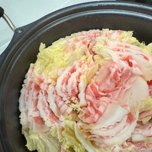 フミの作ってみた!投稿(【基本の豚バラ白菜のミルフィーユ鍋】激うま！やみつき！)