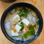 火を使わない🌟ひんやり「氷水みそ汁」
