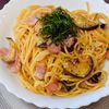 まゆのの作ってみた!投稿(【絶品！大葉香る♪】ナスとベーコンの和風パスタ)