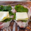 【衣付け30秒】ズボラ焼きカツ｜チーズが溢れ出す！片付け楽々の工程1