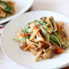 大根と水菜のシャキシャキきんぴら