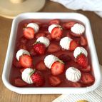 混ぜて冷やすだけ！いちごのスコップゼリー